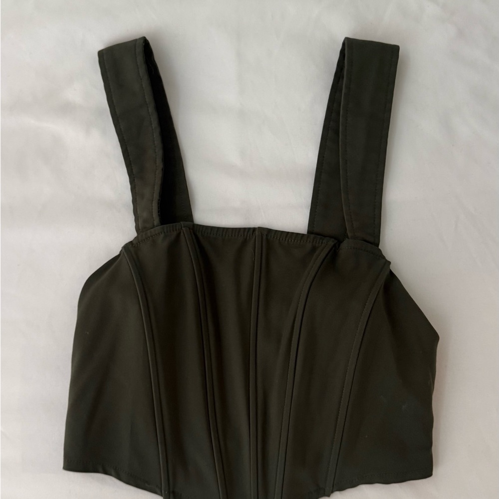 Forever 21 Dark Green Crop Top